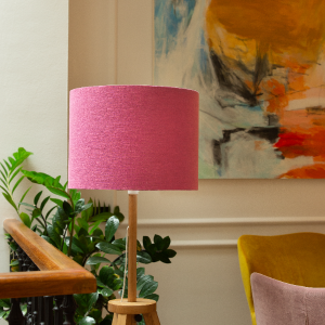 Rosa sjenilo za lampu-luster