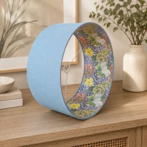 Teressa blue flower double sided lampshade