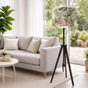 Victoria Baroque wooden floor lamp