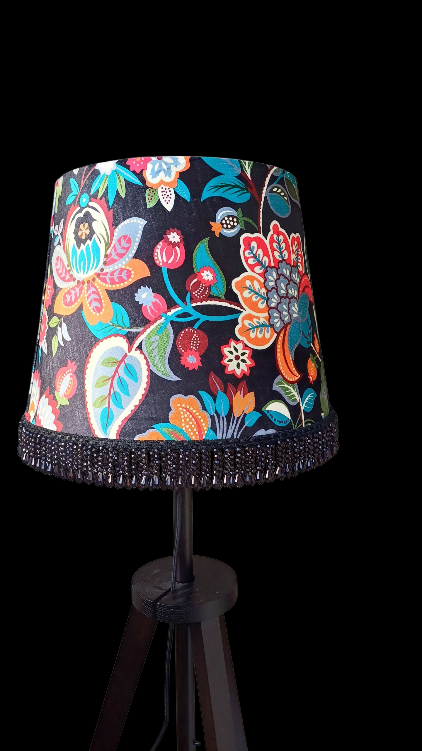 Loreta empire flower lampshade with beaded fringe trim -out of stock - Image 5