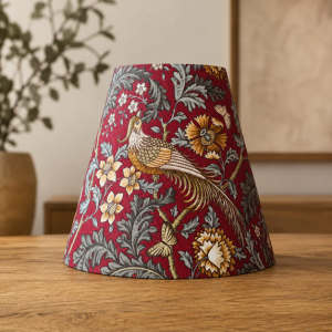 Ramona red birds lampshade