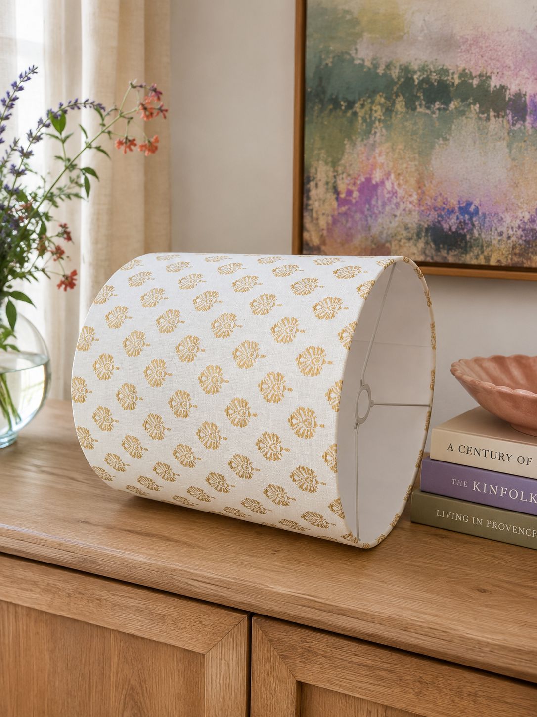Alina natural drum lampshade - Image 3