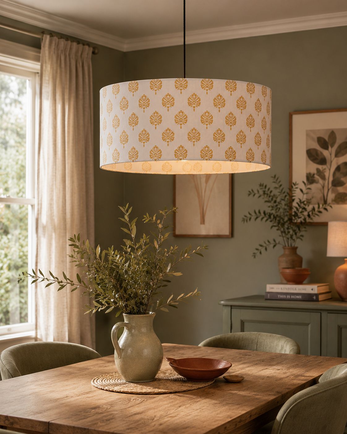 Alina natural drum lampshade - Image 4