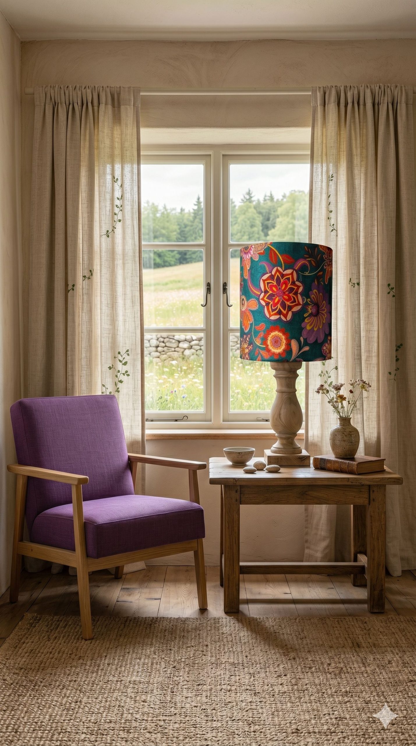 Alegra drum velvet lampshade with gold lining - Slika 3